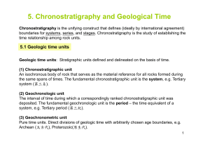 5 Chronostratigraphy