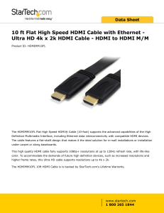 HDMi Cable from RS Components