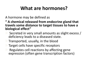 Hormones part 1
