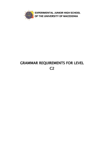 Level C2 Grammar List