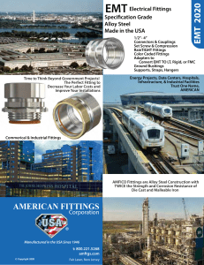 American Fittings EMT Electrical Fittings Catalog