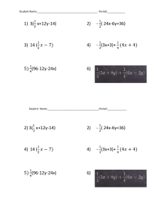 distributing with fractions