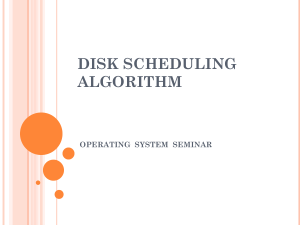 DISK SCHEDULING ALGORITHM