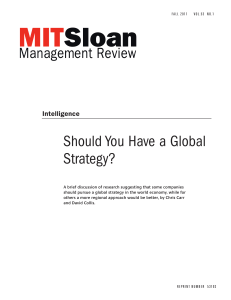 Should You Have a Global Strategy?