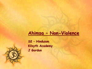 Ahimsa   Non-Violence JG