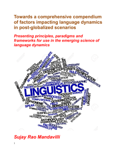 Laws of Language Dynamics