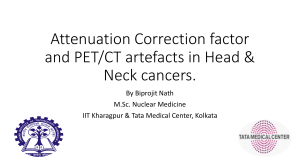 Attenuation correction PET CT