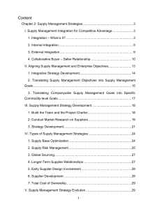 Chapter 2 - Supply Management Strategies