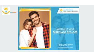 Partner Visa Subclass 820 & 801