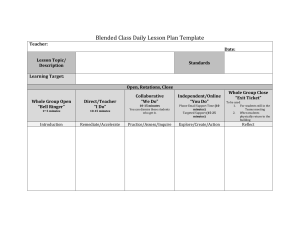 blended learning lesson plan THS