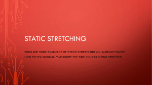 Static stretching