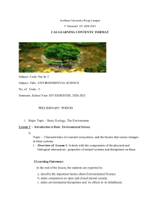 Environmental Science: Basic Ecology & Environment