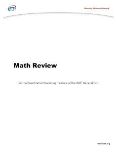GRE Math Review Annotated