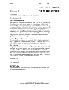 Finite Resources Lab