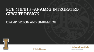 Opamp Design and Simulation