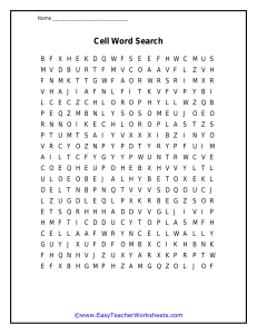 Cell Wordsearch