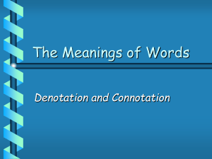 connotation and denotation ppt