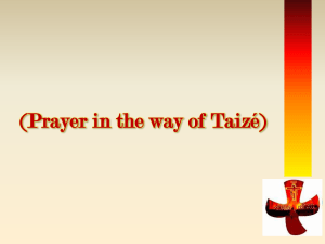 Prayer in the way of Taize new