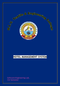 SRS Hotel Management System