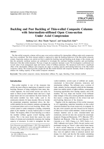 Buckling and Post Buckling of Thin-walled Composite Columns - KSSC 3 2009 9 3 175(C)