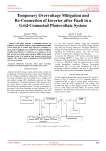 Overvoltage Mitigation in Grid-Connected PV Systems