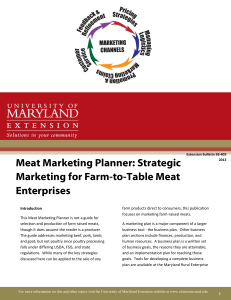 EB-403 Meat Marketing Planner