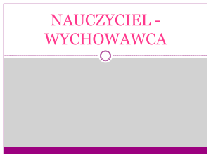 NAUCZYCIEL - WYCHOWAWCApdf