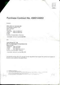 Purchase contract