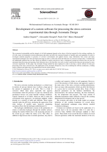 Stress Corrosion Data Software using Axiomatic Design