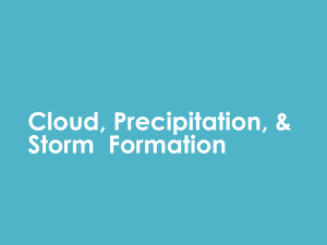 Copy of 1 Clouds, Precipitation & Storm Formation Notes