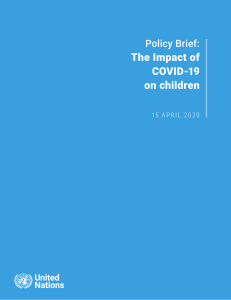 policy brief on covid impact on children 16 april 2020