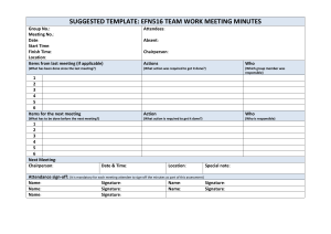 1.0 Meeting minutes template