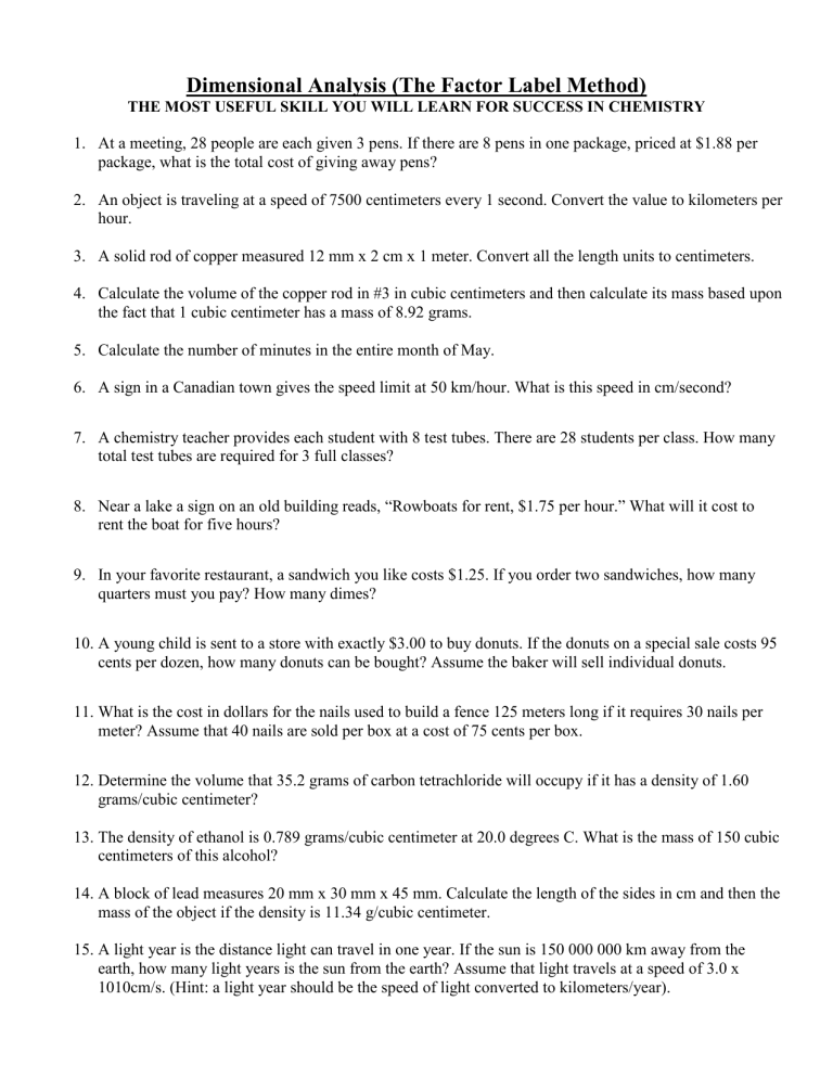 dimensional-analysis-worksheet