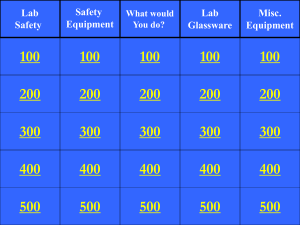 jeopardy lab safety and equipment