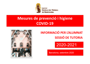 Presentacio COVID-19 a tutoria