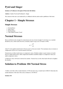 Strength of Materials 4th edition Solution