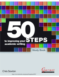 50 Steps to Improving Your Academic Writing