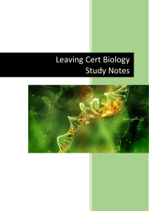 Michael Kavanagh LC Biology Study Notes