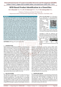 RFID Based Product Identification in a Closed Box