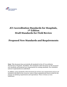 proposed jci 7th edition standards