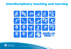 3 Interdisciplinary teaching and learning Ведрана Павлетич ij3bS2l