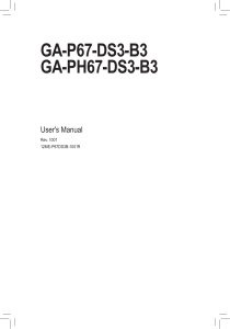 manual Motherboard ga-p67(ph67)-ds3-b3 e