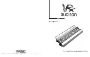 1324397804 audison VRx manual EN