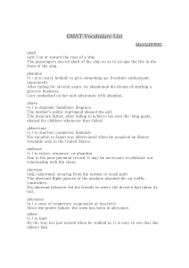 GMAT Vocabulary List pdf