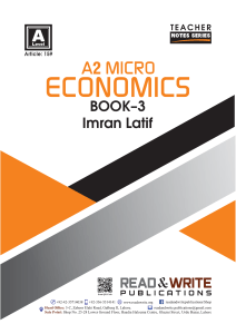 Micro Economics A2 Level Book 3 Revision