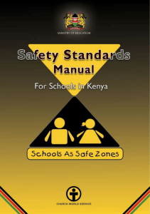 School Safety Standards Manual for Kenya