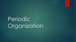 Periodic Organization