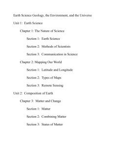 Index Earth Science Geology, the Environment, and the Universe
