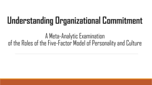 understanding organizational commitment
