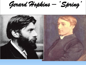SPRING- a brief analysis of the Hopkins poem for high school students